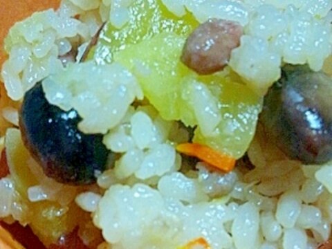 薩摩芋＆豆・竹の子ご飯